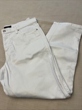 White High rise slouchy Jean